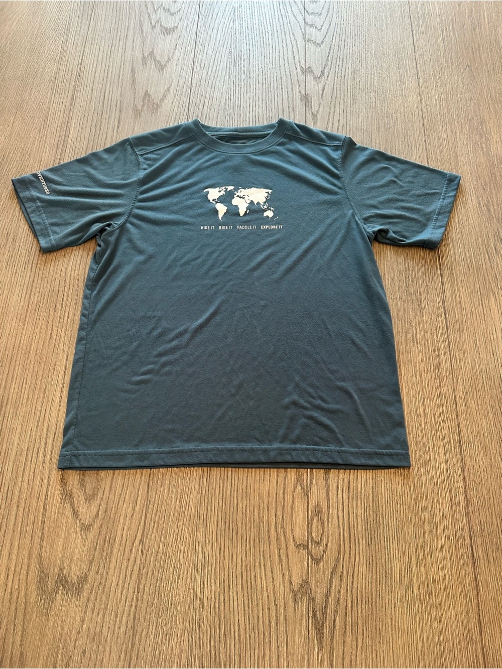 REI Adventures Performance T-Shirt Men’s Medium Blue Gray Hiking Travel